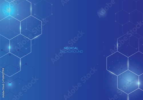 Medical and Technical Abstract Vector Illustration Background
