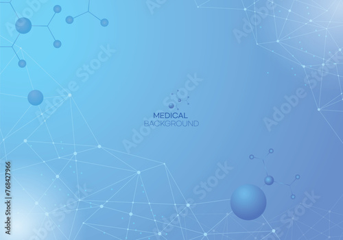 Medical and Technical Abstract Vector Illustration Background