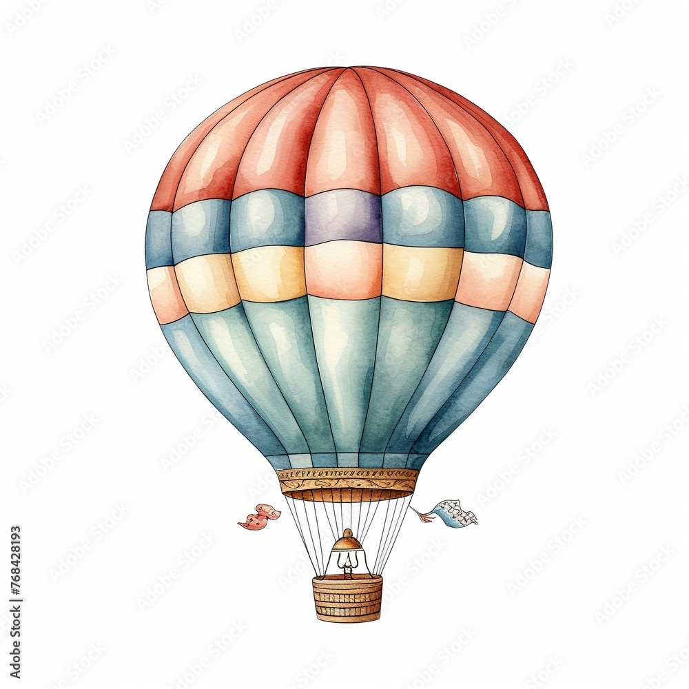 Obraz premium Air Fryer clipart, watercolor illustration clipart, 1500s, isolated on white background , soft shadowns