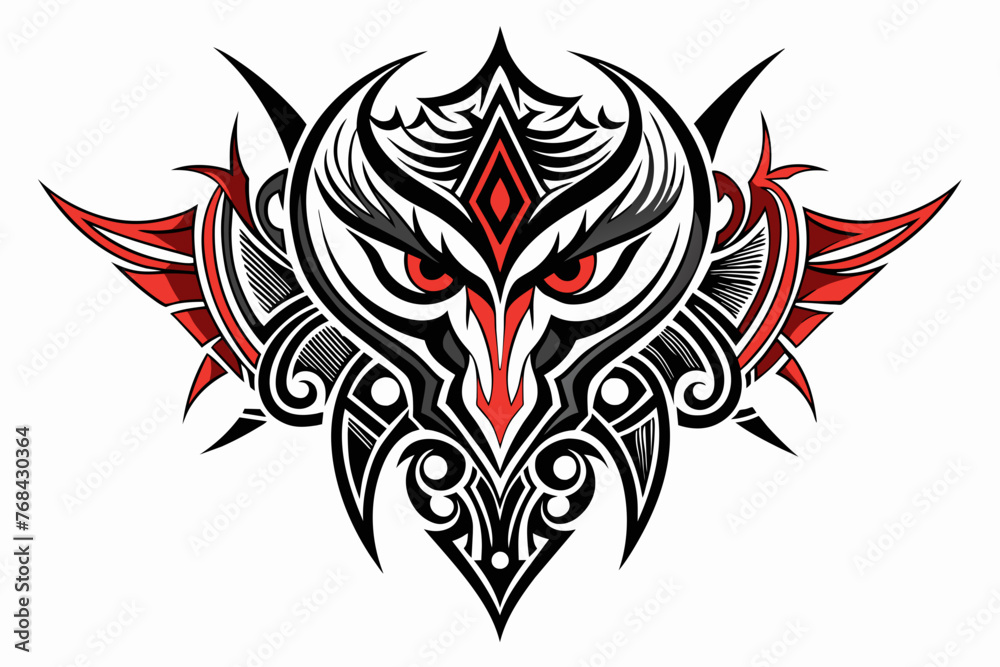 Tattoo design with white background.