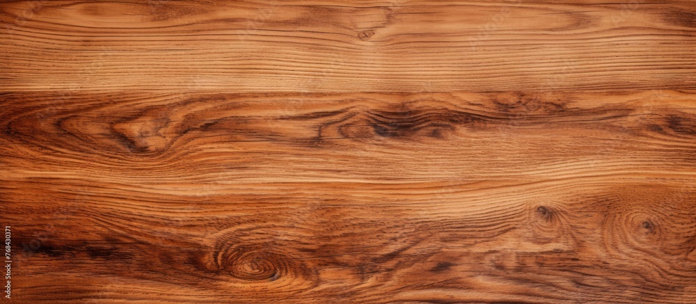 A closeup of a brown hardwood table with a grainy texture. The table has a beautiful amber wood stain, creating a stunning pattern of rectangular planks in the landscape A closeup of a brown hardwood table with a grainy texture. The table has a beautiful amber wood stain, creating a stunning pattern of rectangular planks in the landscape