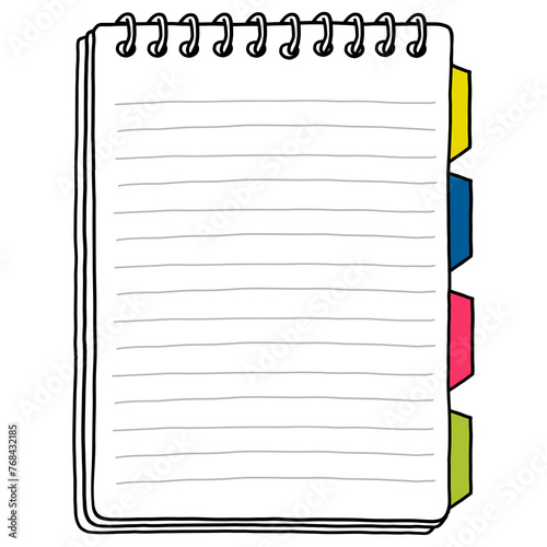 Notebook Notepad Book Paper School Drawing Illustration