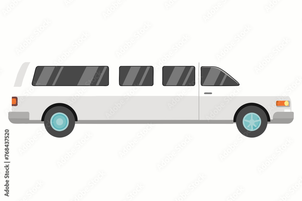 limousine car vector illustration