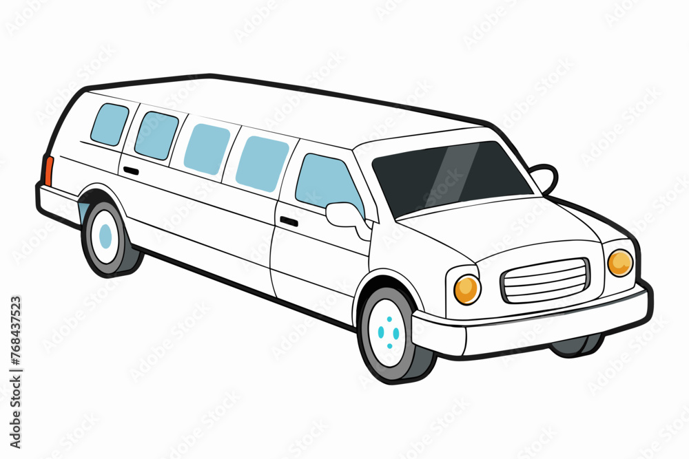 limousine car vector illustration limousine car vector illustration