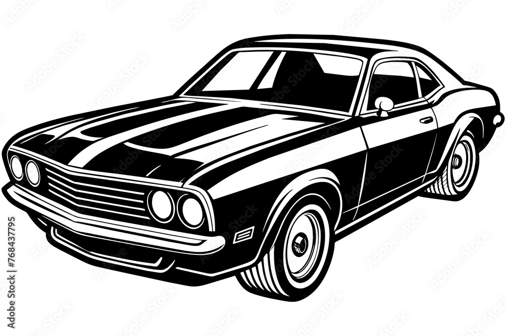 dyno dash car vector illustration