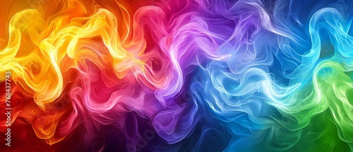   A colorful background with smoke rising from both ends #768437743