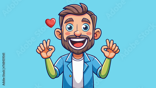 approving gestures vector illustration