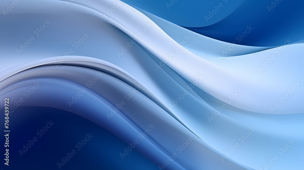 Obraz premium Digital technology blue and white curve lines abstract graphic poster web page PPT background with generative