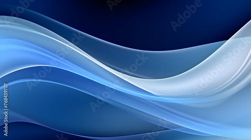 Digital technology blue and white curve lines abstract graphic poster web page PPT background with generative