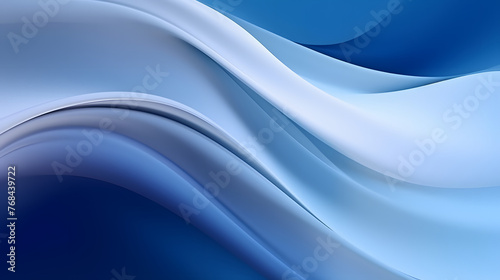 Digital technology blue and white curve lines abstract graphic poster web page PPT background with generative