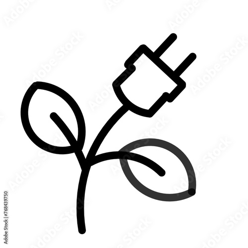 Simple Energy Saving Related Vector Line Icon,Contains Icons like Energy Cost,Power Consumption Rate.