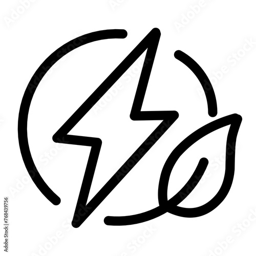 Simple Energy Saving Related Vector Line Icon,Contains Icons like Energy Cost,Power Consumption Rate.