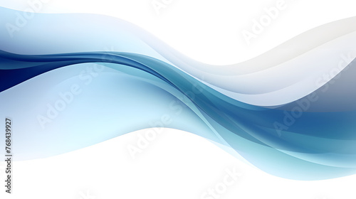 Digital technology blue and white curve lines abstract graphic poster web page PPT background with generative