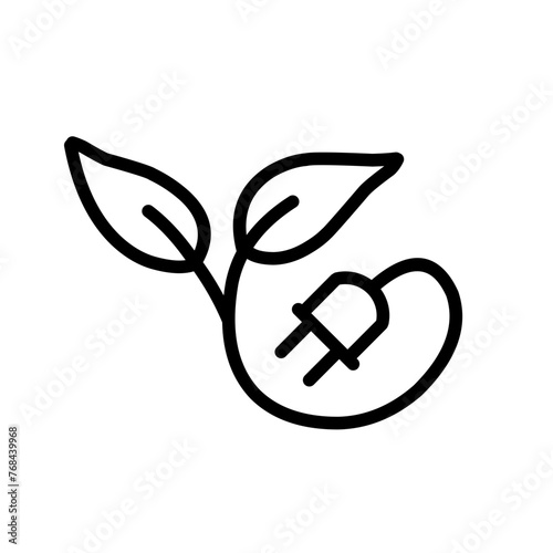 Simple Energy Saving Related Vector Line Icon,Contains Icons like Energy Cost,Power Consumption Rate.