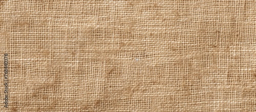 Detailed close-up view of a textured piece of burlock fabric, showing the intricate weave and natural fibers