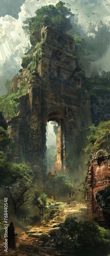 Ancient ruins where spirits of the past linger