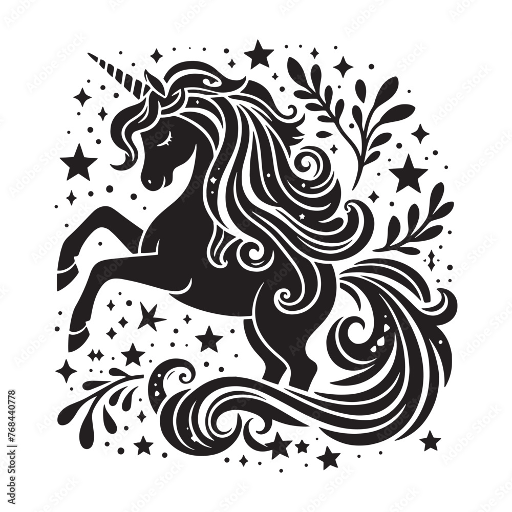 Unicorn Silhouette Unicorn Silhouette