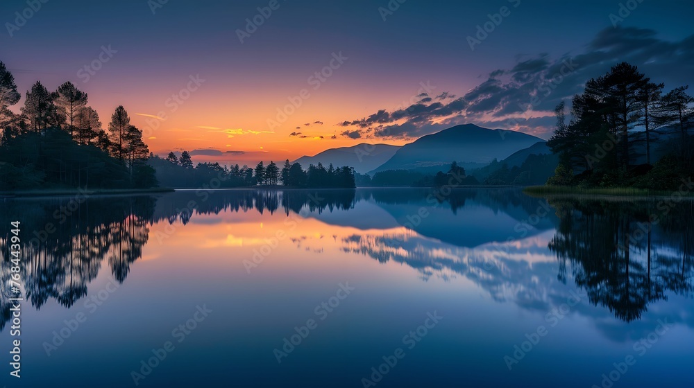Serene Reflections: Lakeside Tranquility