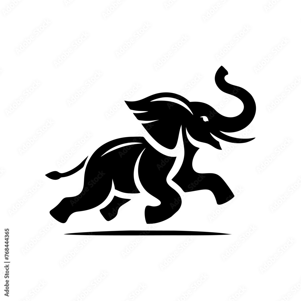 Fototapeta premium Elephant vector logo. Elephant vector illustration