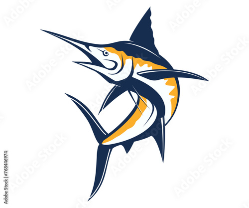 Blue Marlin Logo, Unique and Awesome Blue Marlin logo template