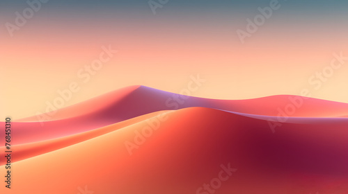 Digital technology minimalist gradient landscape abstract graphic poster web page PPT background with generative © yonshan
