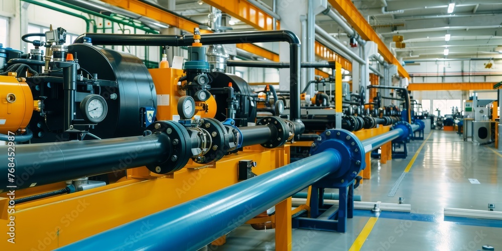 Large pipe in a factory Large pipe in a factory