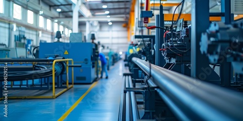 Large pipe in a factory