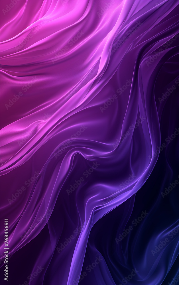 Obraz premium Abstract Purple Gradient Waving Technology Background.