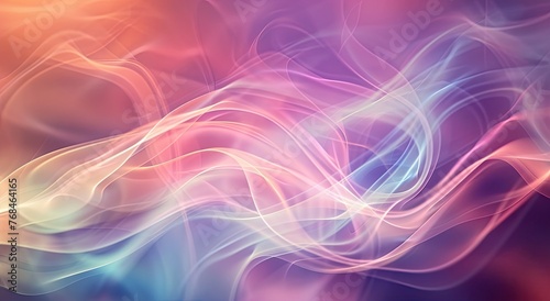 Abstract background with blurred waves of color, smoke or fog