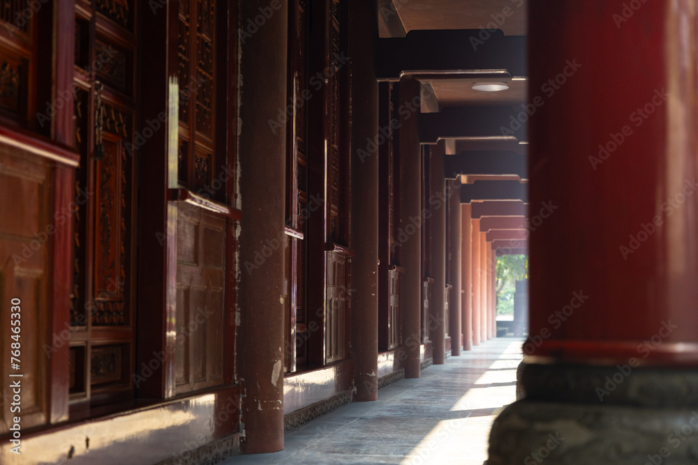 Leshan city, Sichuan province, China - 3.23.2024: Leshan Giant Buddha Scenic Area Leshan city, Sichuan province, China - 3.23.2024: Leshan Giant Buddha Scenic Area