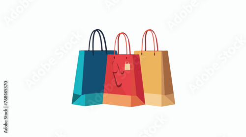 E commerce ISO - Discount Bag flat vector isolated on