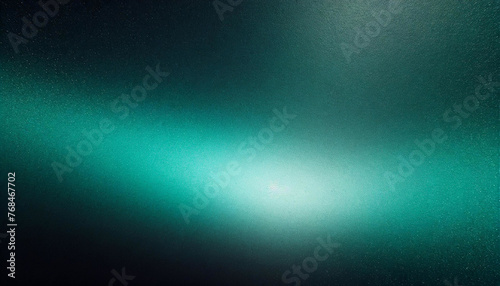 Textured Brilliance: Teal and Black Abstract Background with Grainy Noise