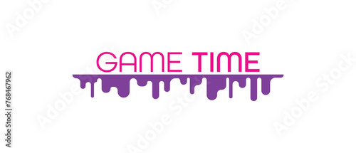 Game time with font design.