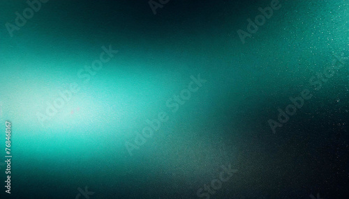 Shining Through: Teal and Black Abstract Background with Grungy Texture