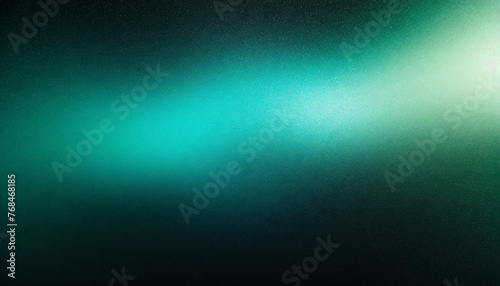 Teal and Black: Grungy Texture Color Gradient Abstract Background