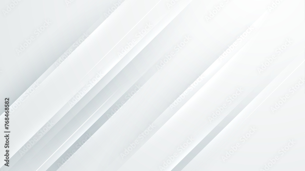 White vector abstract background with simple geometric shapes - obrazy, fototapety, plakaty 