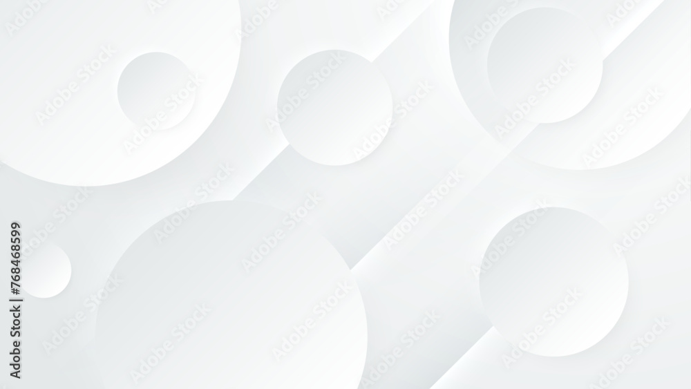 White abstract background with shapes White abstract background with shapes