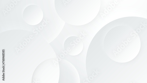 White vector abstract geometrical shape modern background