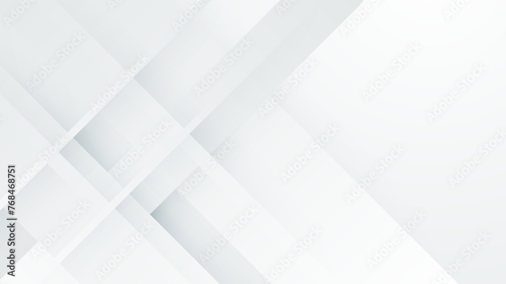 Naklejka premium White vector abstract geometrical shape modern background