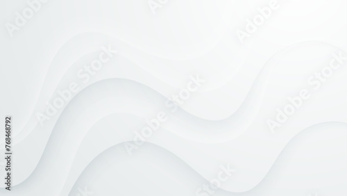 White vector illustration modern abstract background with shapes