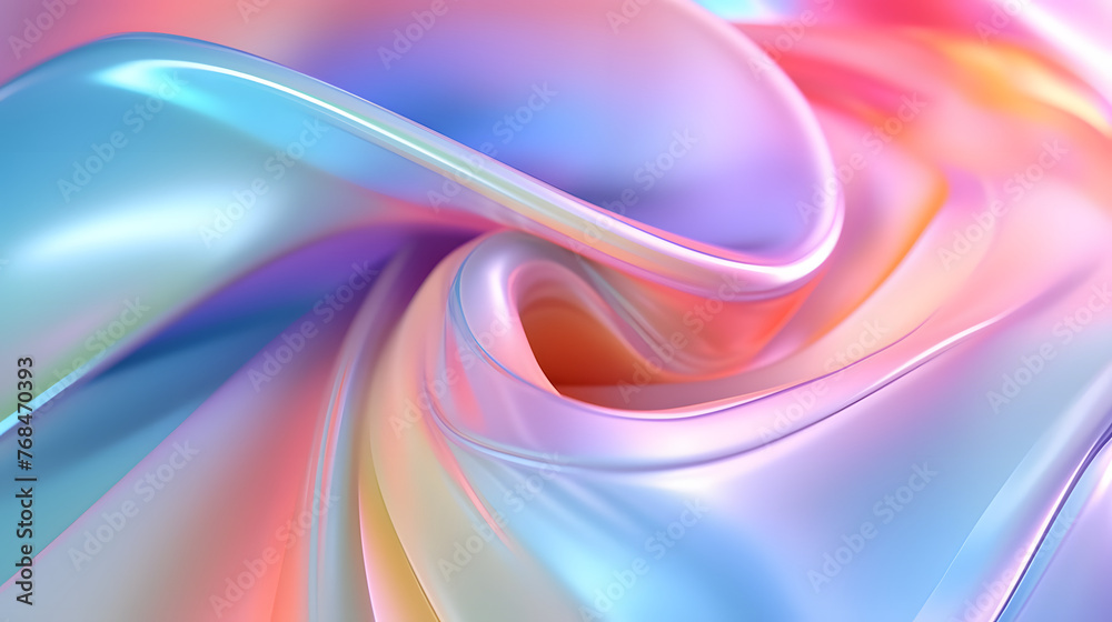 Obraz premium Digital colored transparent glass 3D abstract graphic poster web page PPT background