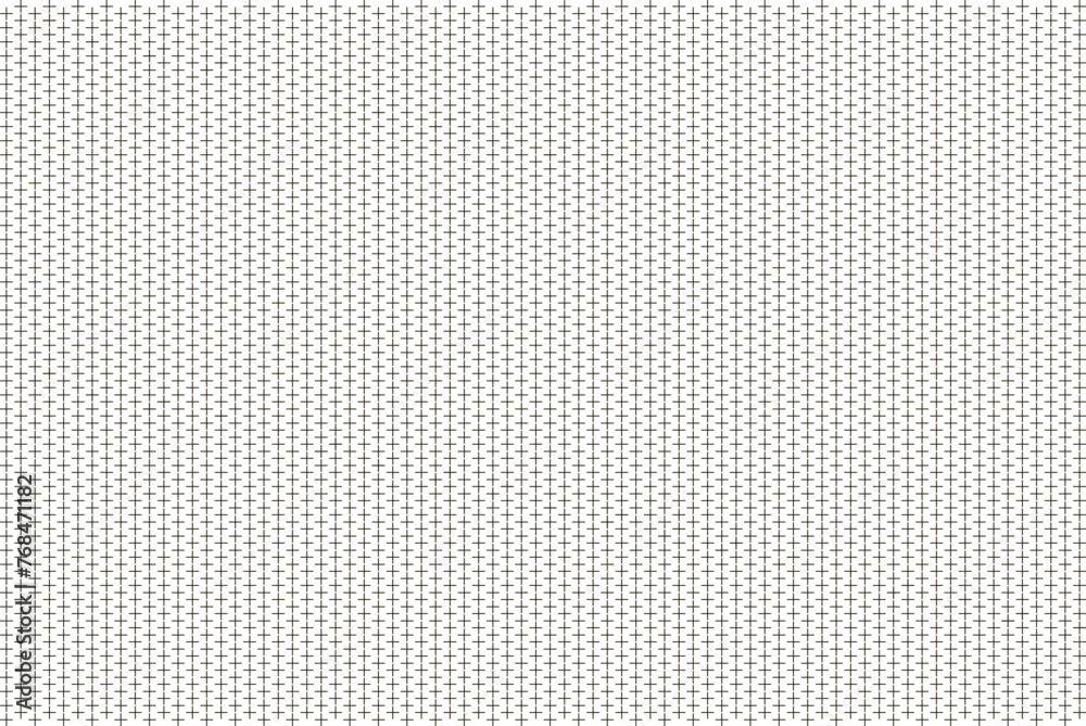 Seamless pattern. Black cross in a checkerboard pattern. on a white background. . Thin black line. Flyer background design, advertising background, fabric, clothing, texture, textile pattern. - obrazy, fototapety, plakaty 