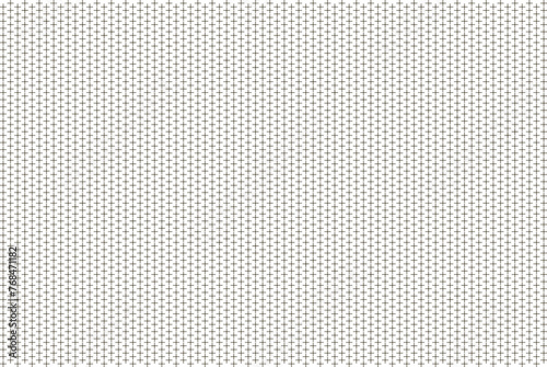 Seamless pattern. Black cross in a checkerboard pattern. on a white background. . Thin black line. Flyer background design, advertising background, fabric, clothing, texture, textile pattern.