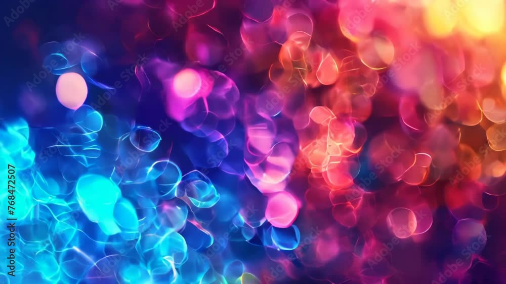 Abstract background with bokeh defocused lights. Vector illustration.