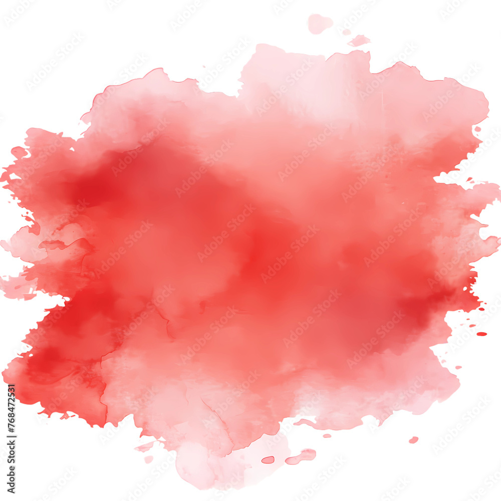 Red Ink Splash Watercolor