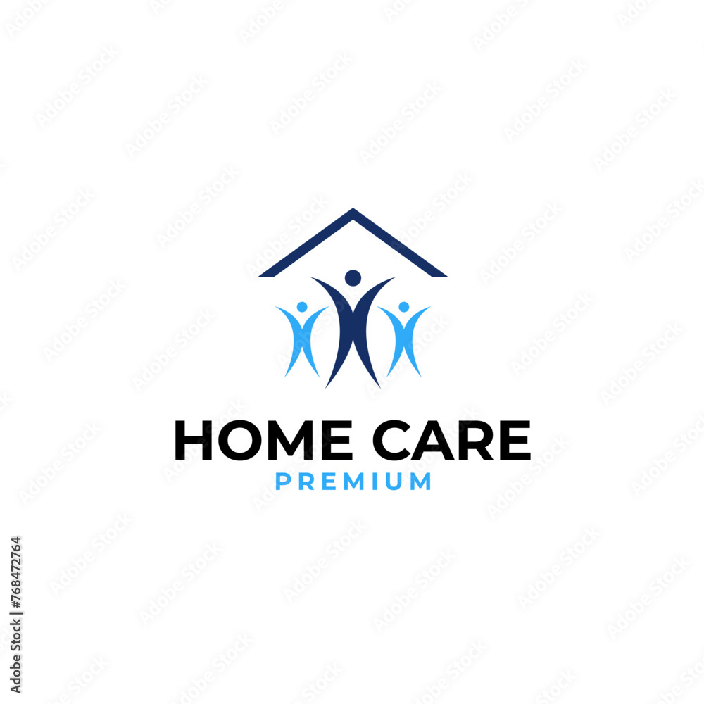 Homecare logo design for charity illustration idea Homecare logo design for charity illustration idea