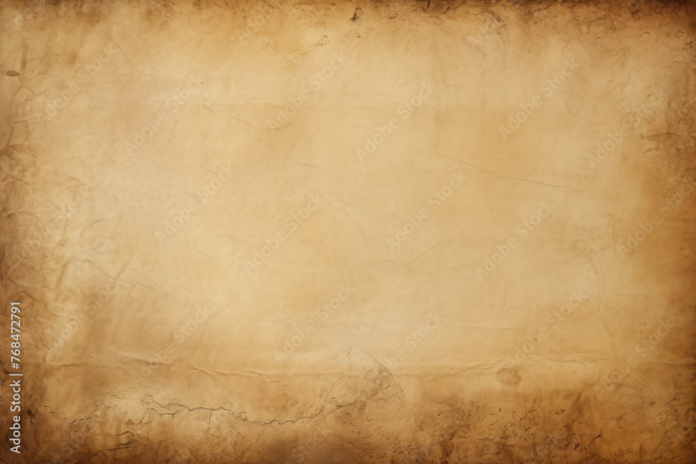 Rustic old brown paper background for writing text in vintage retro style.ai generative