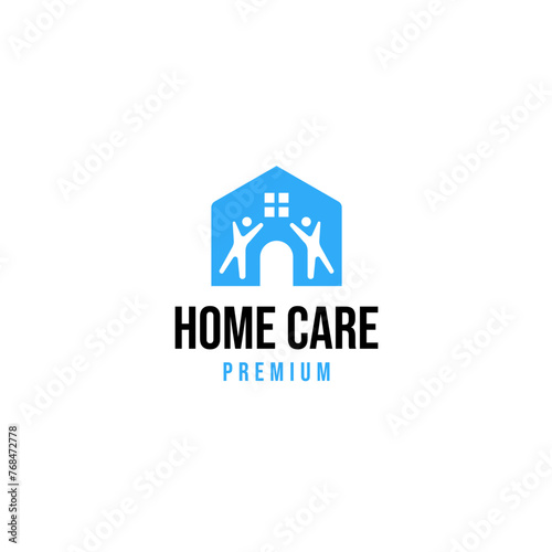 Homecare logo design for charity illustration idea