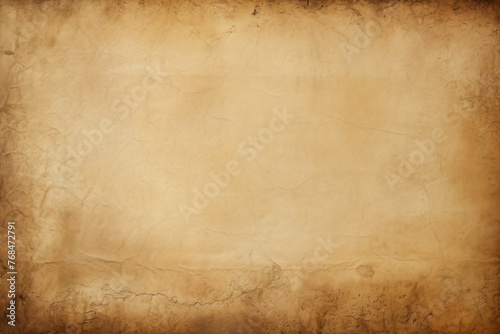 Rustic old brown paper background for writing text in vintage retro style.ai generative