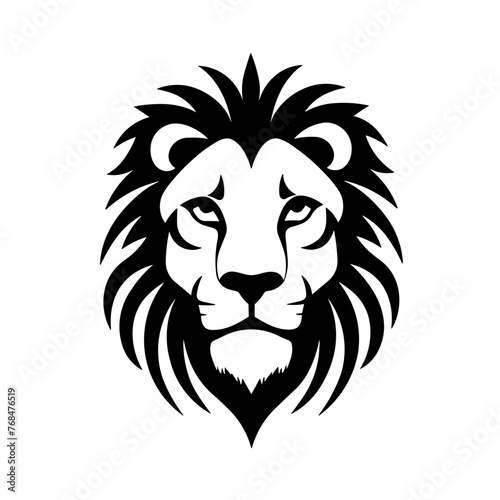 Lion face flat icon